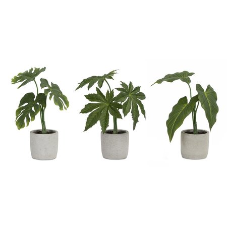 INTERNATIONAL DS 10 x 10.5 x 11.5 in. Polyester & Plastic Potted Foliage 78631